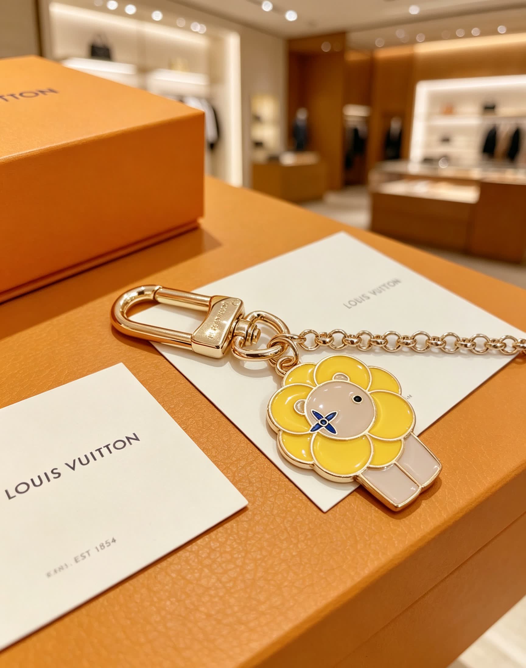 Louis Vuitton Enamel Flower Charm